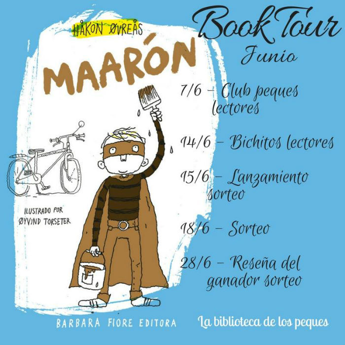 libro infantil "Maarón" de Hakon Ovreas editado por Barbara Fiore Editora. book tour