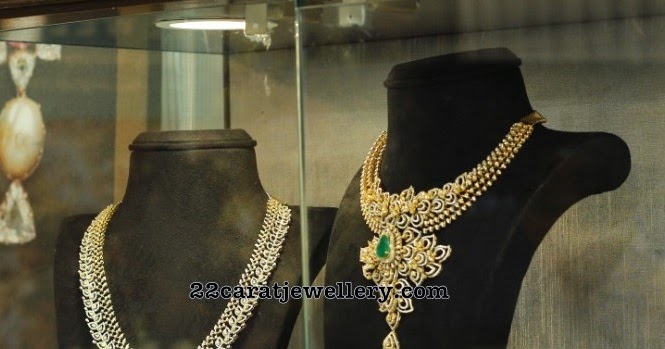 Diamond Long Chain Vaddanam - Jewellery Designs