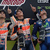 Marque-Pedrosa-Vinales Kompak Kenang Angel Nieto di Atas Podium