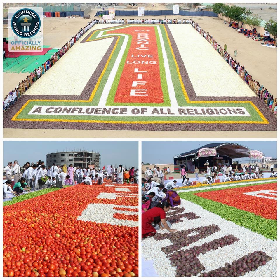 India Creates Worlds Largest Vegetable Mosaic