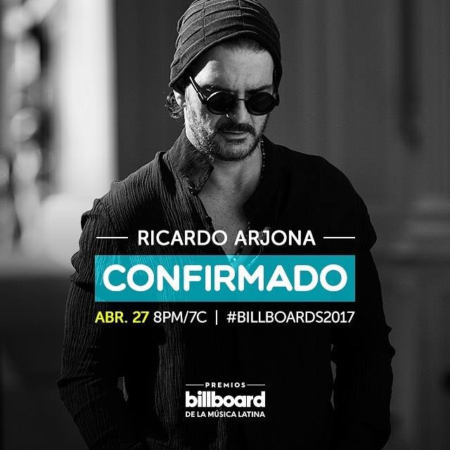 Ricardo Arjona por primera vez en los Premios Billboard