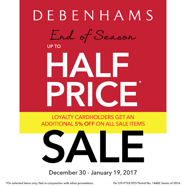 Debenhams End of Season HalfPrice SALE