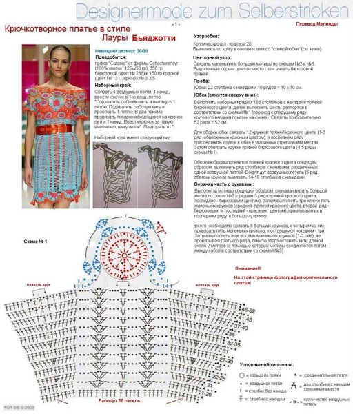 Ergahandmade Crochet dress + Diagrams and Photos