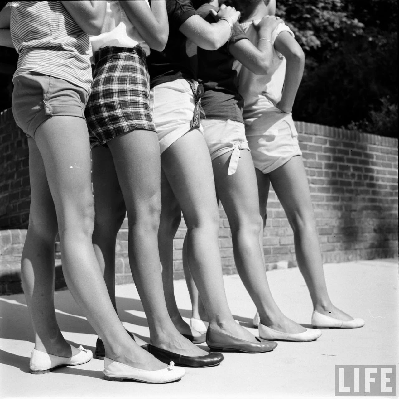 Short Shorts in the 1950s vintage everyday