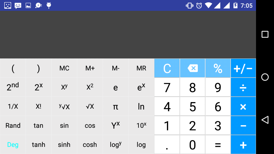 Tecky Tech Design of Scientific Calculator in Android