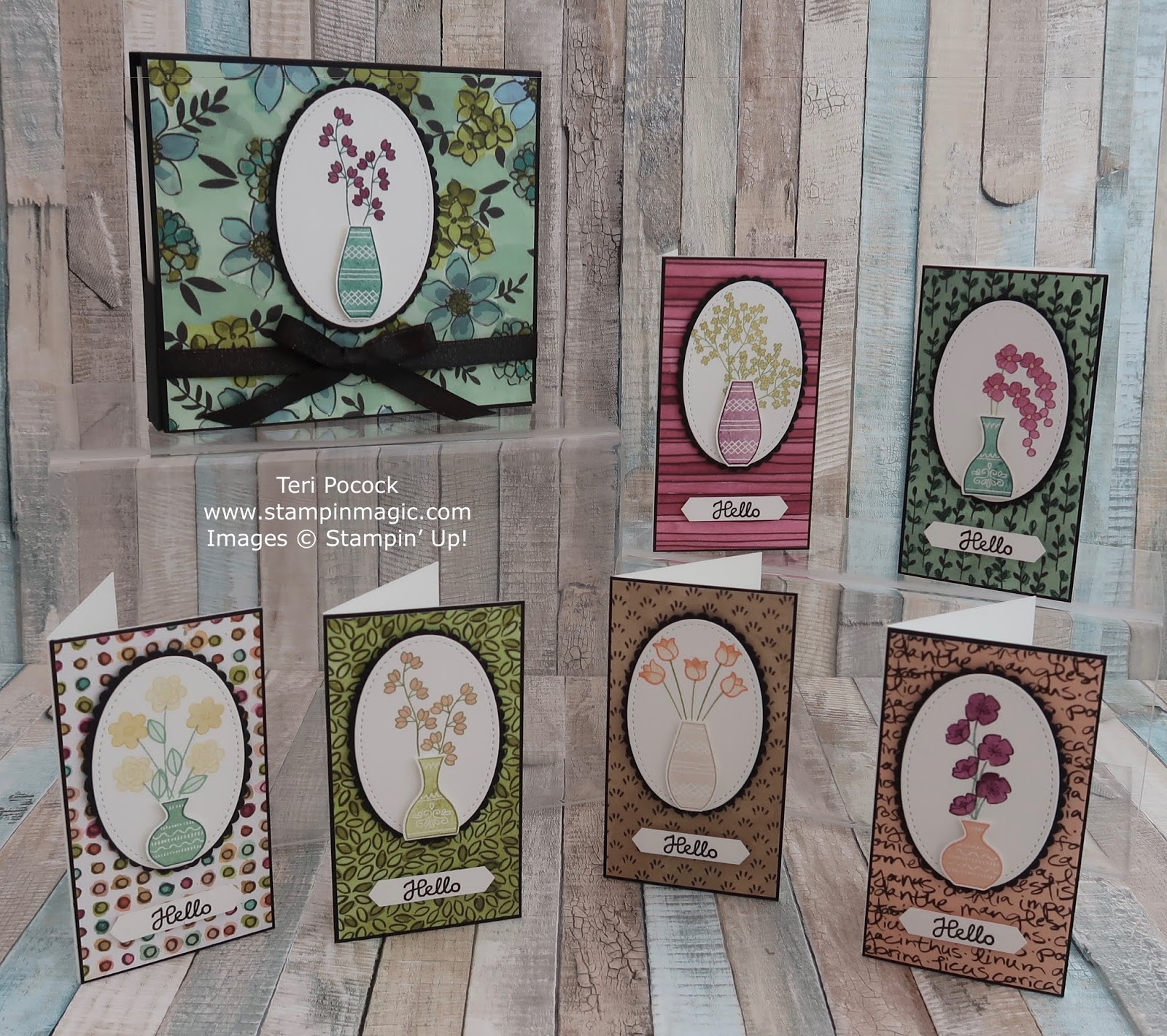Stampin' Up! UK Demonstrator Teri Pocock Varied Vases What's New