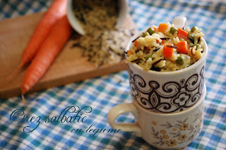 Orez salbatic cu legume