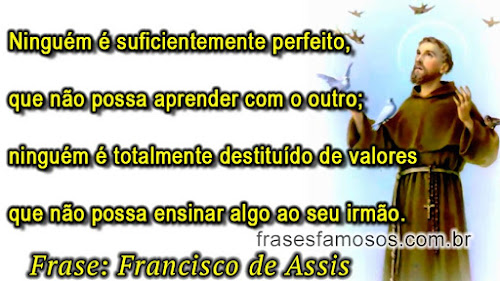 Frase de Francisco de Assis