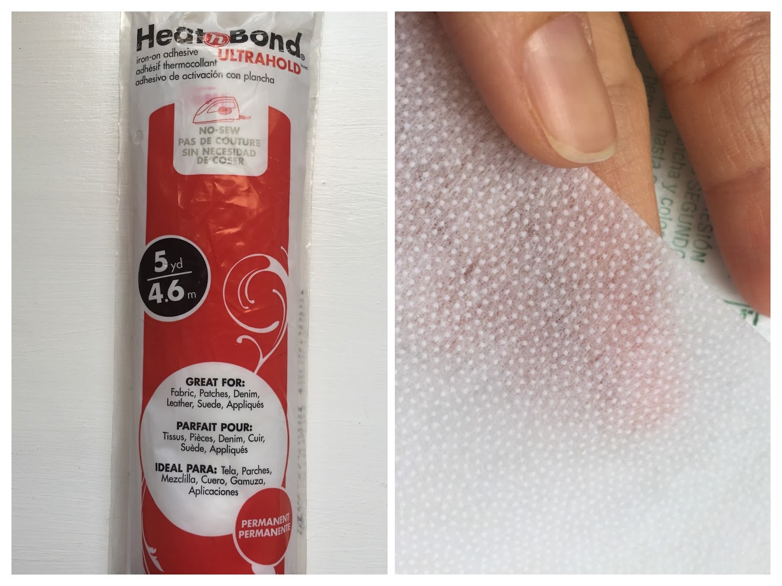 Heat and Bond Ultra Hold Iron On Adhesive No Sew 5yd / 4.6m