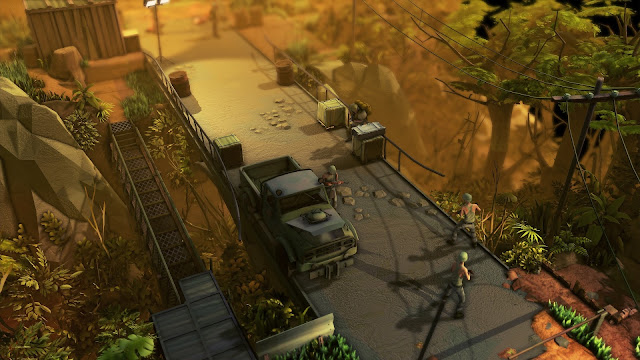 Jagged Alliance Rage - bridge - terrible cartoonish graphics