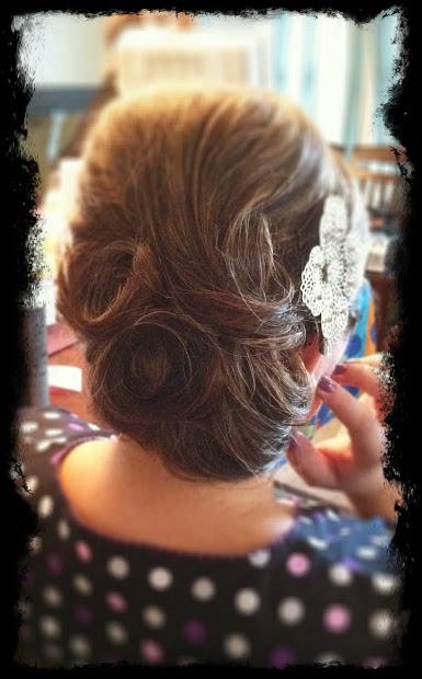 fire monkey hair design updo