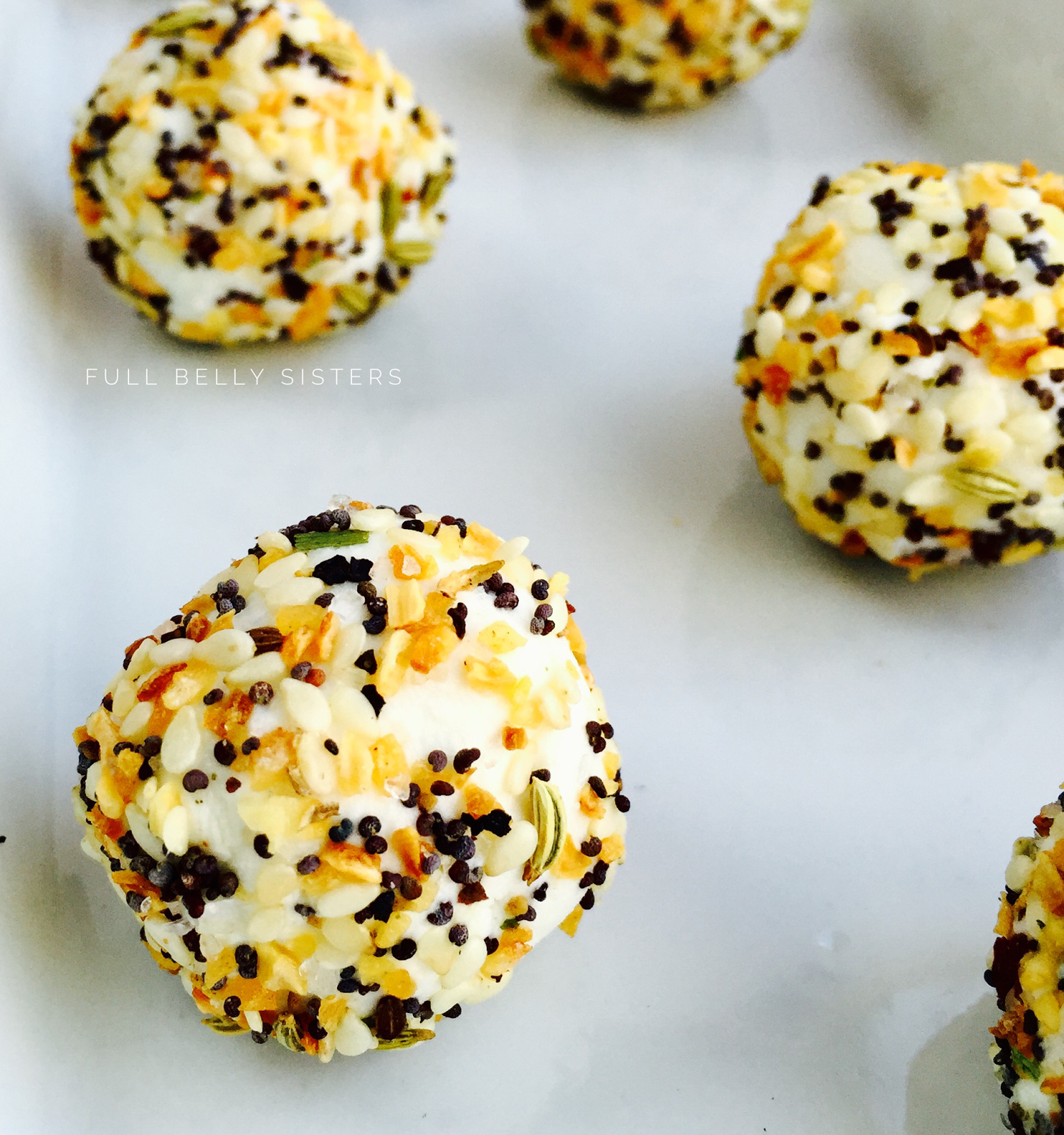 Everything Bagel Goat Cheese Truffles