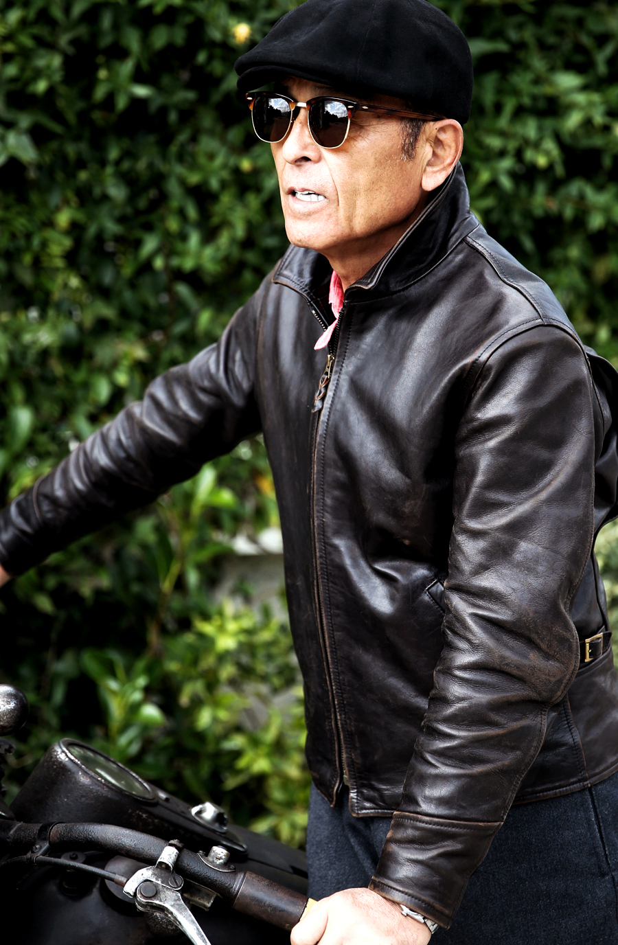 MOTOレザー シルキーホースハイドスポーツジャケット