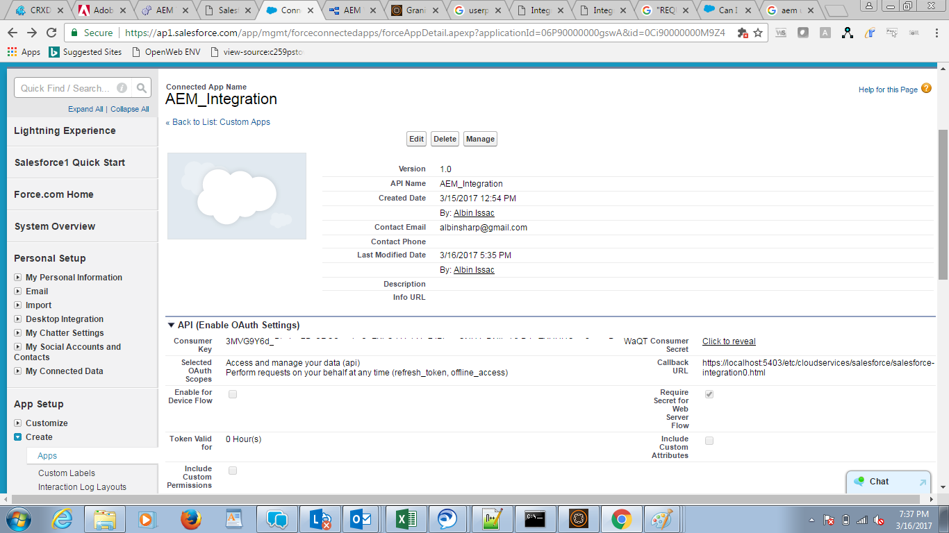 Integration of Adobe Experience Manager(AEM) with Salesforce Part1