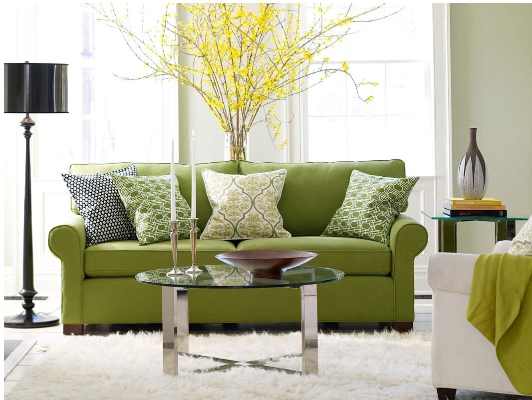 Modern Furniture Modern Green  Living  Room  Design  Ideas  2011