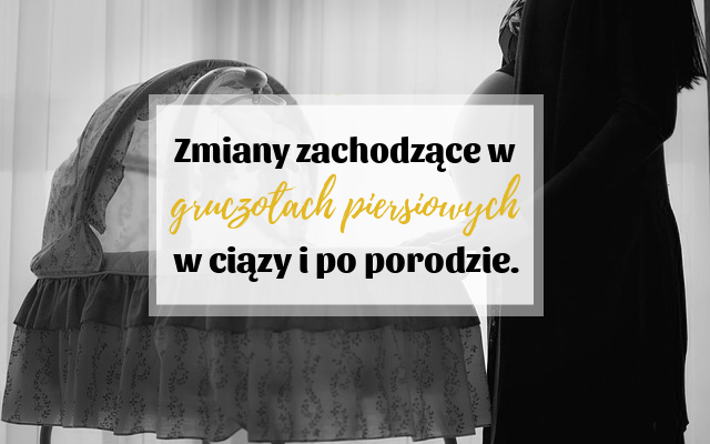 Zmiany zachodzące w gruczołach piersiowych w ciąży i po porodzie. kobieta z wózkiem