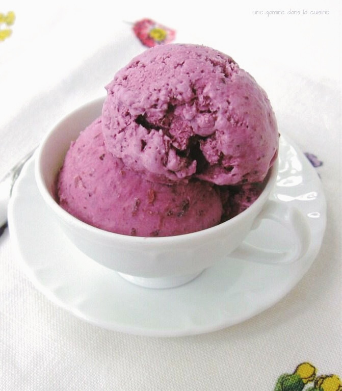 Blueberry-Sour Cream Ice Cream :: une gamine dans la cuisine