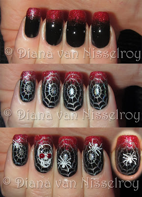 D.I.A.N.A.: Halloween nails and party pics of us :)