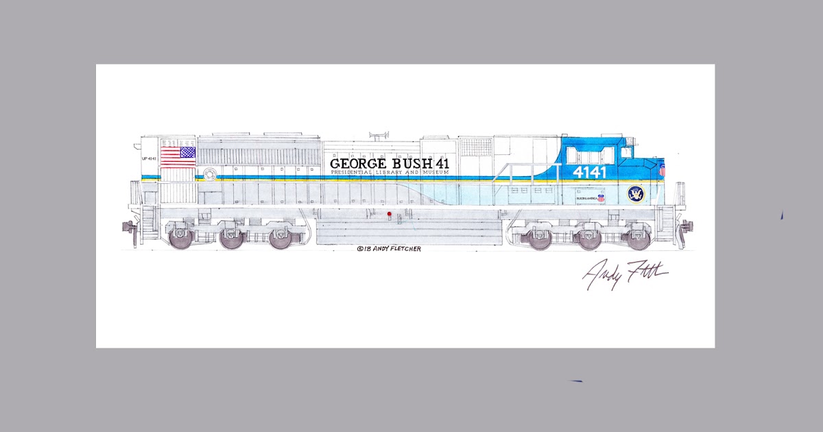 Andy Fletcher Blog-: Drawing of the Day 1/28/18 Union Pacific SD70ACe ...
