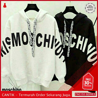FNC153S55 Sweater Moschino Tali Hodie Wanita Babyterri BMGShop Serba 50 Ribuan