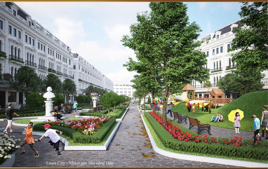 Thiết kế nhà phố công viên Louis City Thiết kế nhà phố công viên Louis City