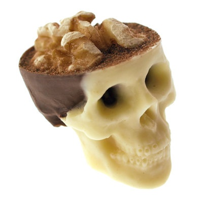 Chocolate skull gone nuts