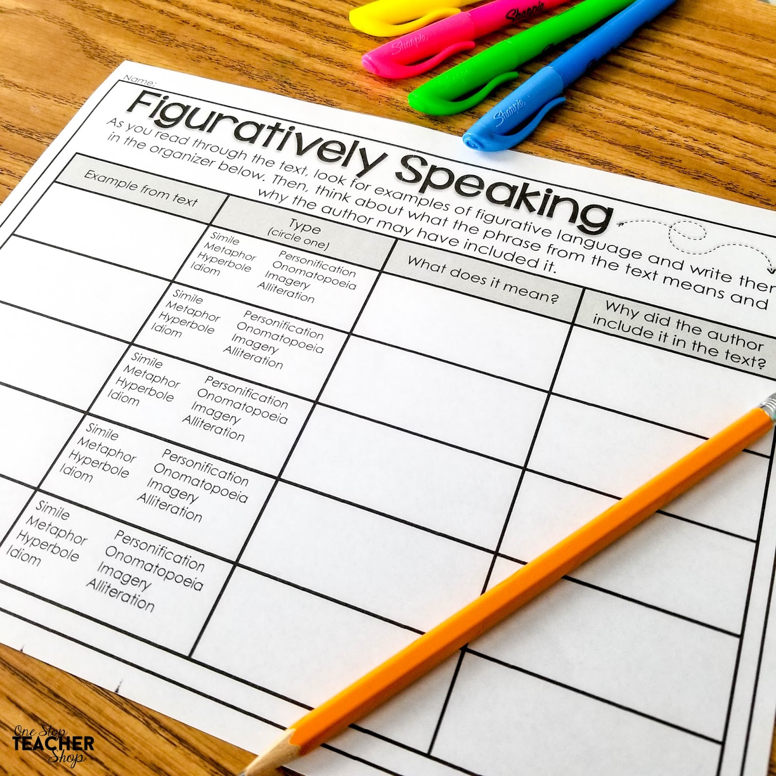 4 Steps For Teaching Figurative Language Upper Elementary Snapshots 4 Steps For Teaching Figurative Language Upper Elementary Snapshots