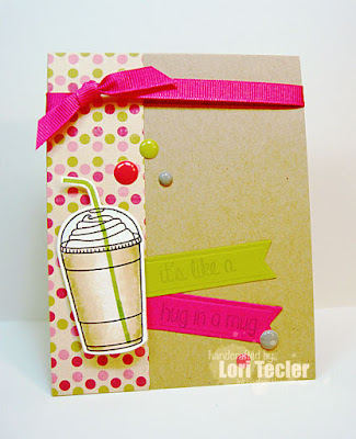 A Hug in a Mug card-designed by Lori Tecler/Inking Aloud-stamps from Lil' Inker Designs