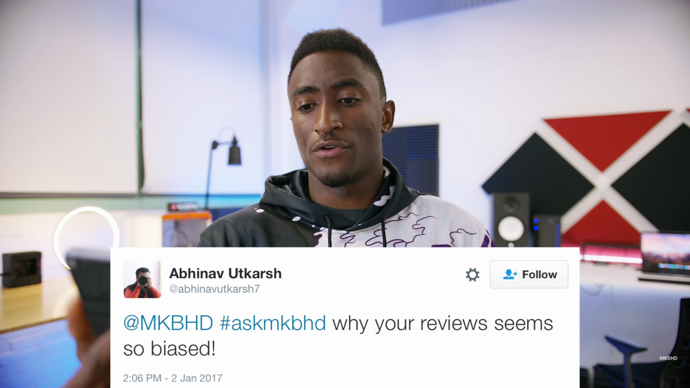 Screenshot for MKBHD's Ask MKBHD video