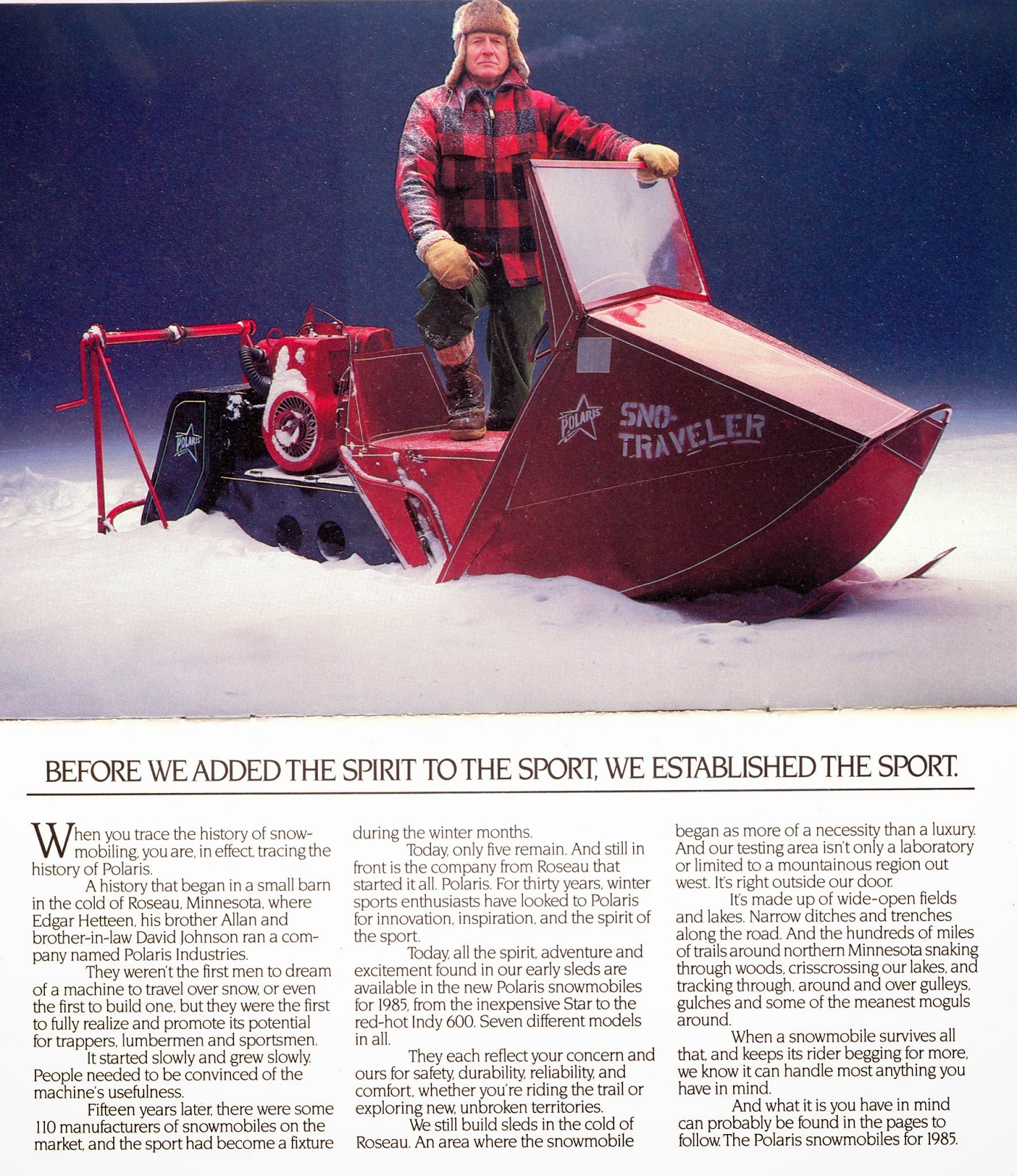 CLASSIC SNOWMOBILES OF THE PAST: POLARIS HISTORY