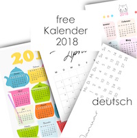 Kalender-Printables: