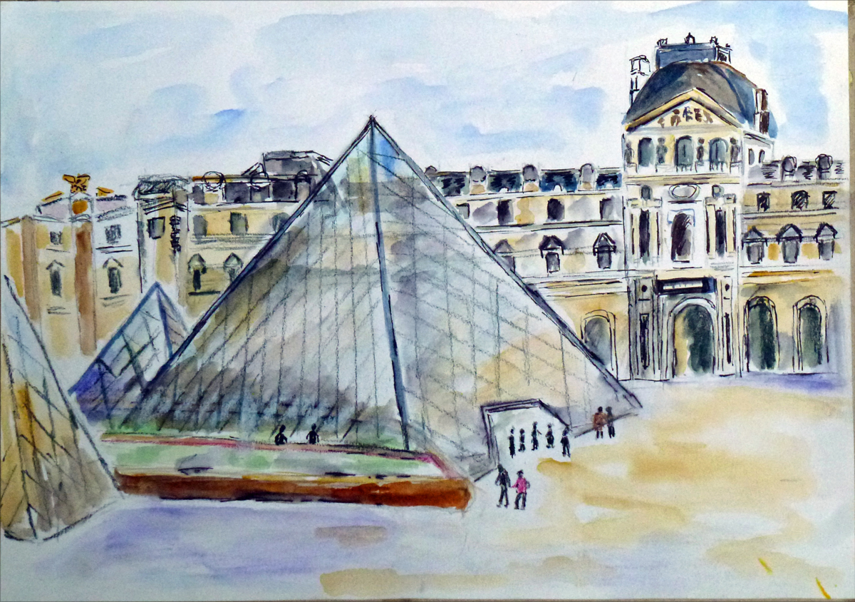 art de vivre la peinture de peintrefiguratif croquis aquarelle de la