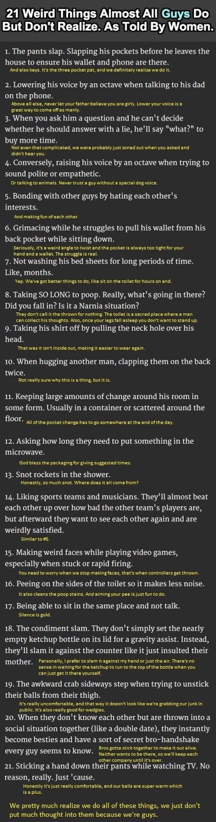 Skip S House Of Chaos Weird Things Guys Do As Told By Women So i did weird things girls do when they have a crush. house of chaos weird things guys do