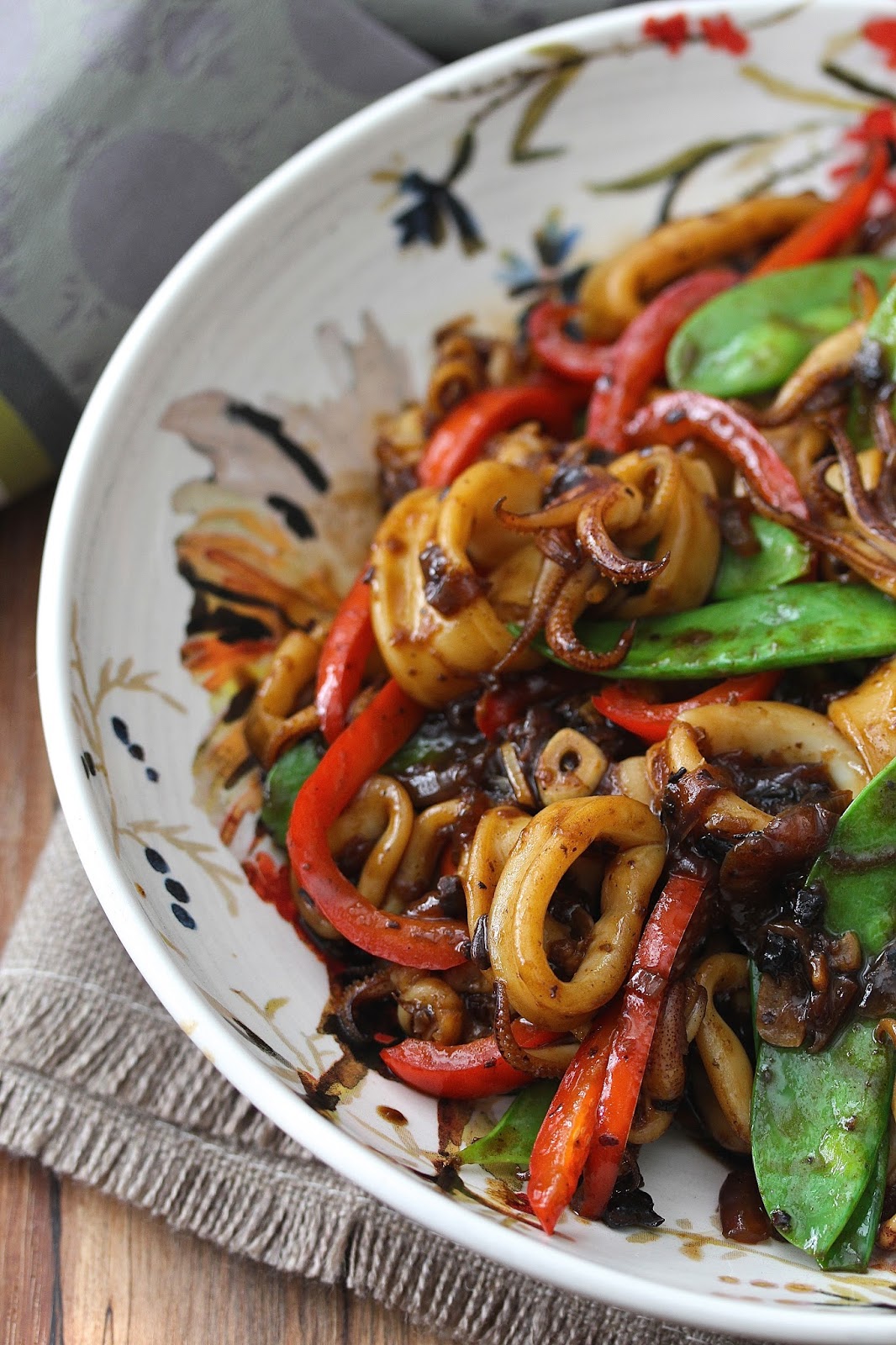 Stir-Fried Squid with Black Bean Sauce | Wok Wednesdays | Karen's ...