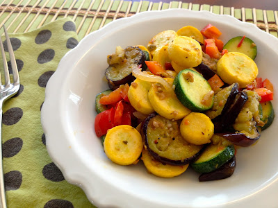 Summer Squash & Japanese Eggplant with Tapenade