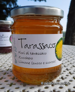 falso miele, gelatina di tarassaco, vegan friendly marmellate gelatine salamoia miele sale aromatico erbe secche tisane