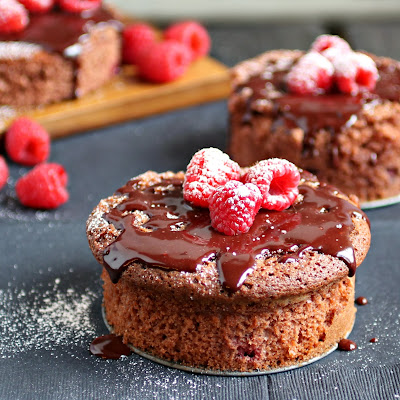 Raspberry Red Velvet Cake with Chocolate Raspberry Glaze