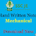Download SSC JE Mechanical Engineering Handwritten Notes Pdf