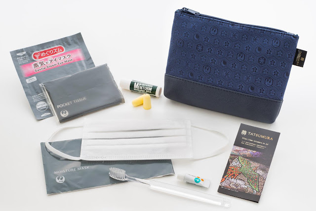 New JAL Business Class amenity kits designed by Tatsumura Textile