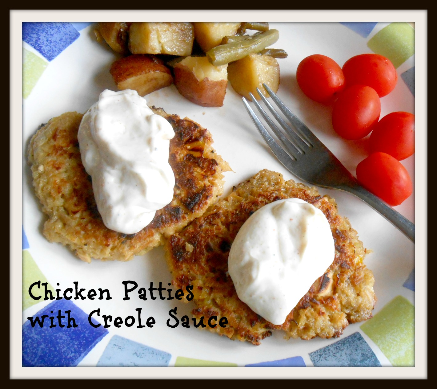 The Better Baker Chicken Patties with Creole Sauce (not spicy)