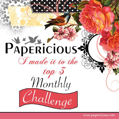 Papericious Challenge - Top 3 for Feb