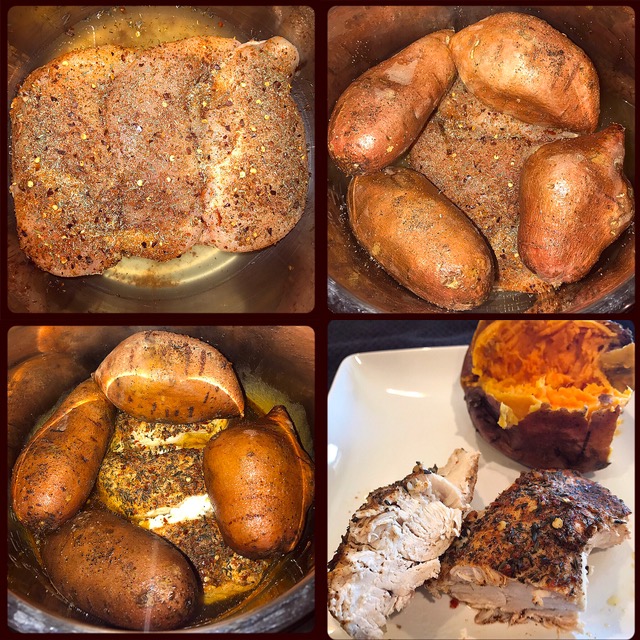 Instant Pot (Frozen) Chicken & Sweet Potatoes Food Under Pressure