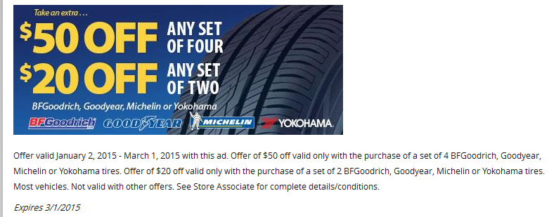 BF Goodrich Tire Coupons New Rebate For June 2023
