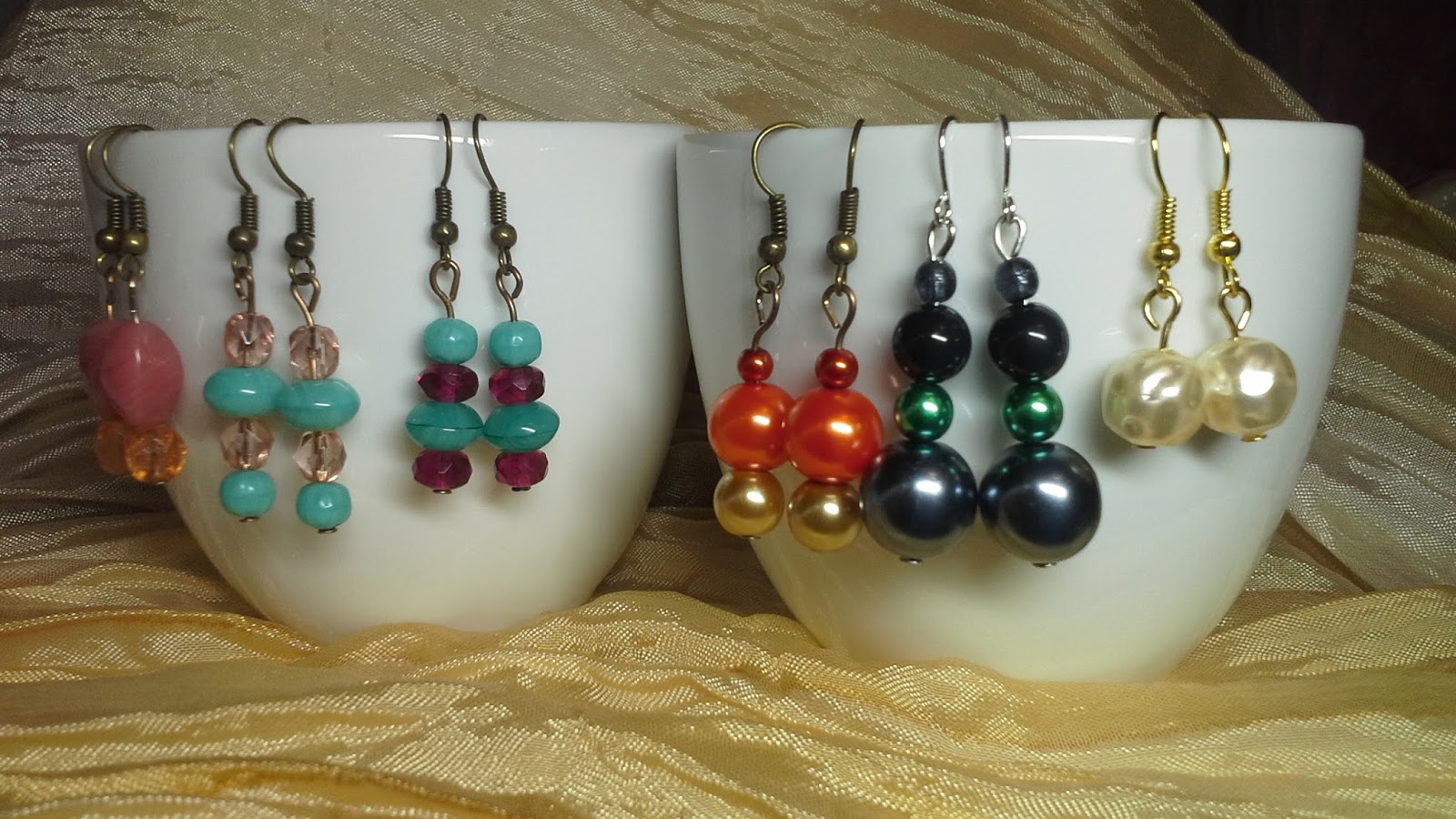 Diy Challenge Perlen Metall Schone Ohrringe Aus Glas Oder Wachsperlen Perlenkuchen