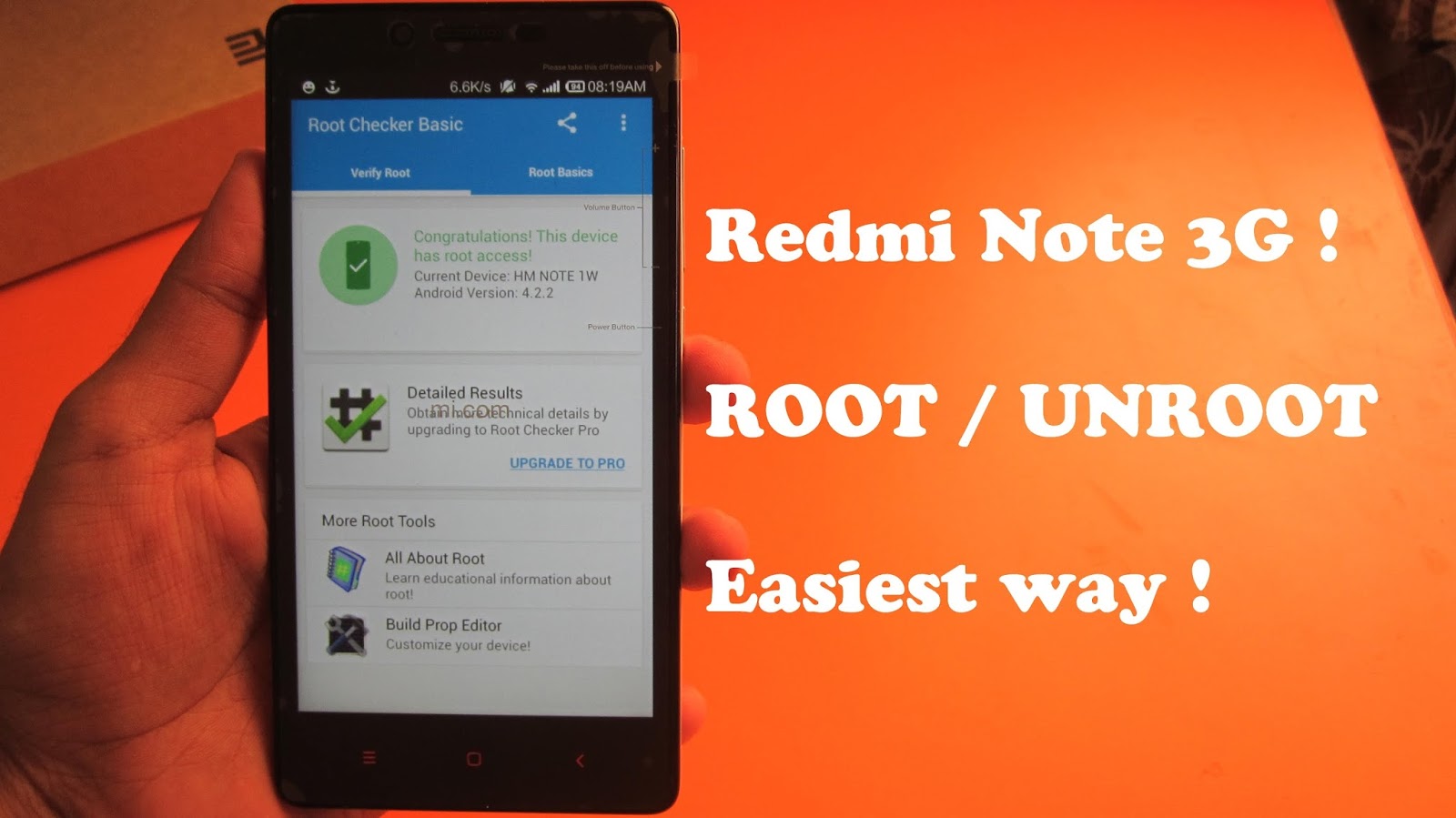 Allow root access Redmi. Root Note JM.