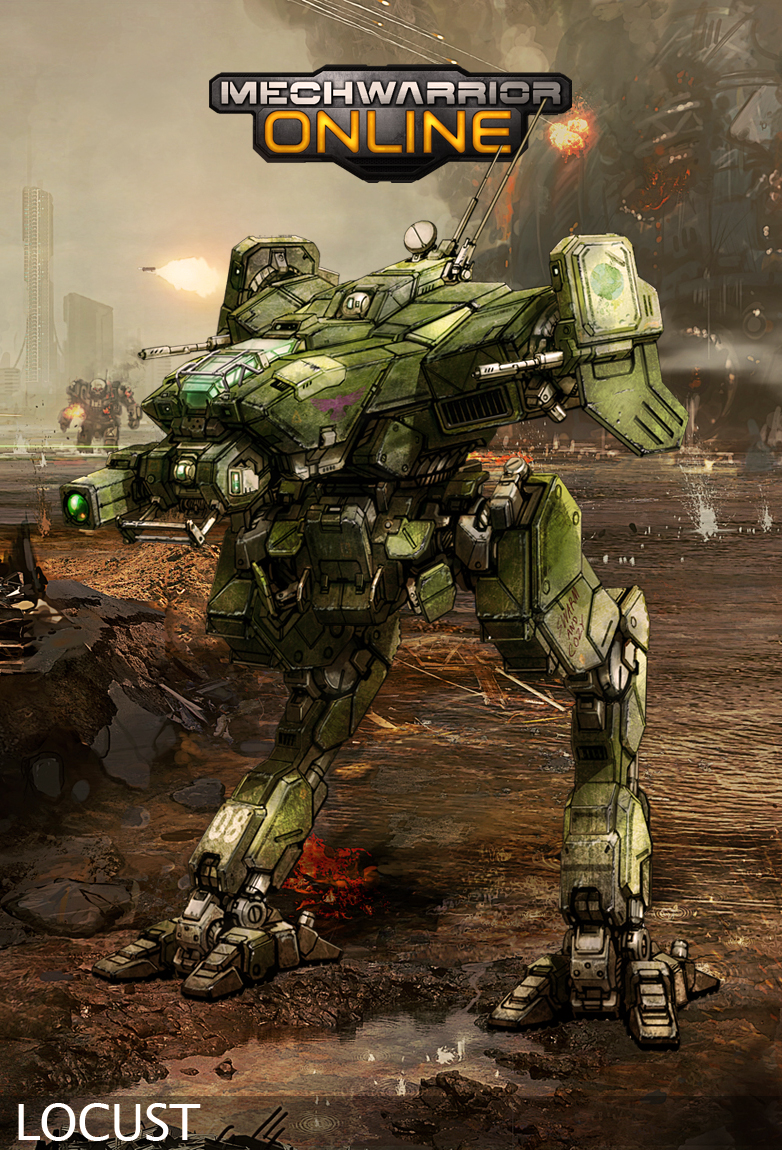 SgtThaddeus' Hobby Den MechWarrior Online Locust LCT1V Build Idea 1