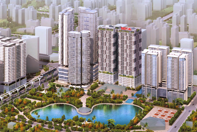 Phối cảnh chung cư Lạc Hồng Lotus Ngoại Giao Đoàn