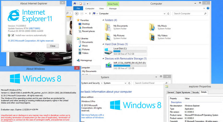 Windows 8.1 Build 9369 Leaked for Download - Cyber Kendra
