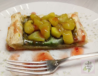 Tartaleta Vegana de Crema de Té Verde Matcha y Manzana Caramelizada. Tartaleta Vegana de Crema de Té Verde Martcha y Manzana Caramelizada.