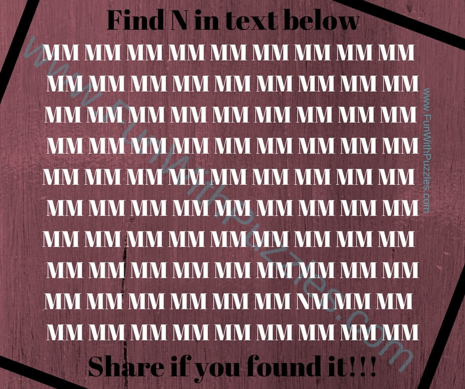 Eye Test - Picture Puzzles to Find Hidden Letters/Numbers